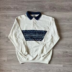 90s westpoint brand tribal print collared shirt